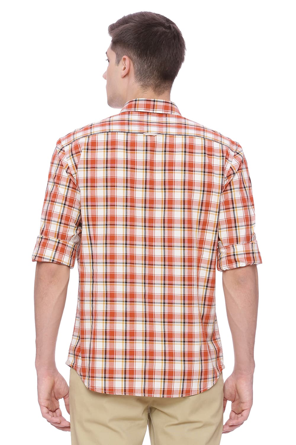 BASICS SLIM FIT CHECKS SHIRT