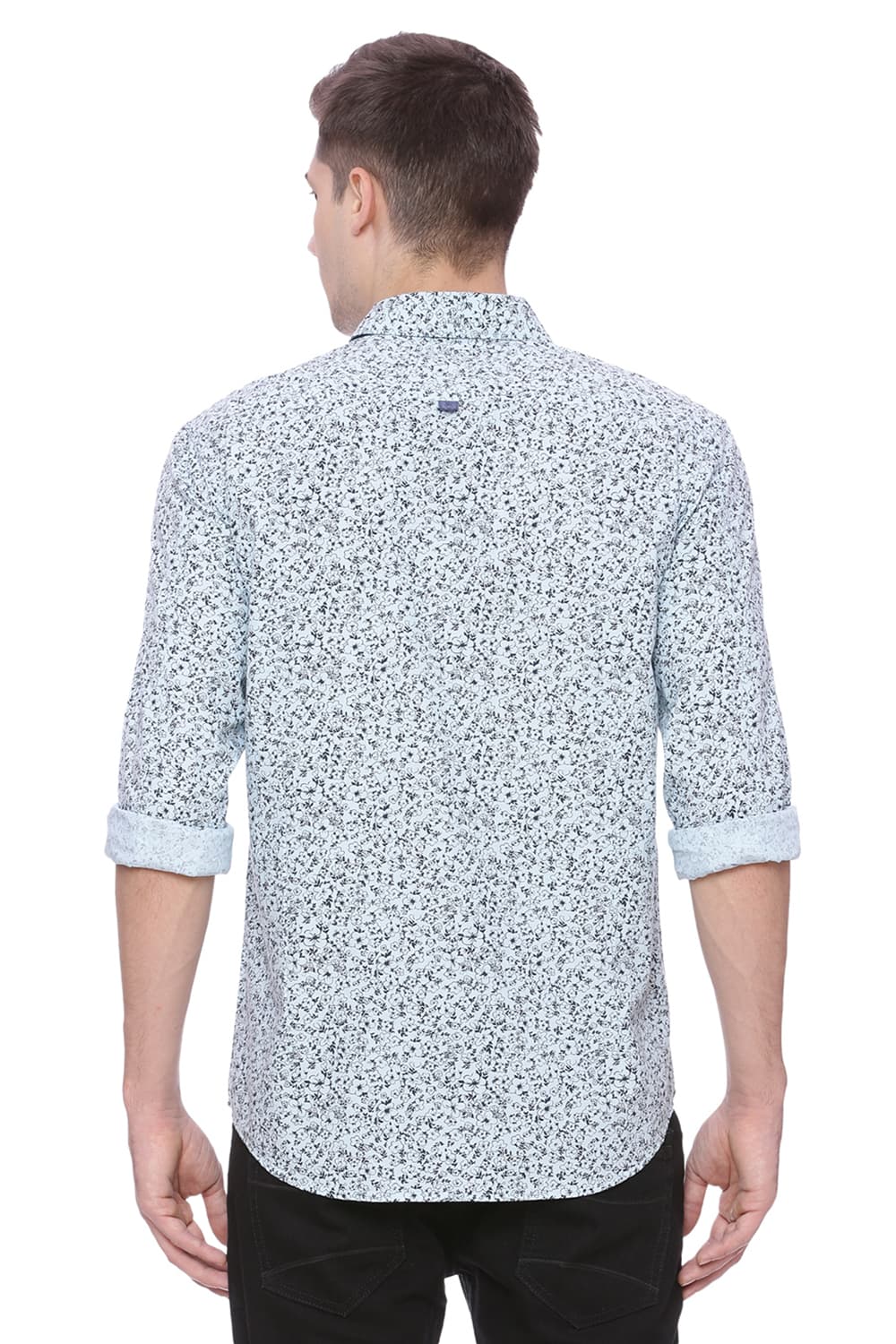 BASICS SLIM FIT PRINTED SHIRT