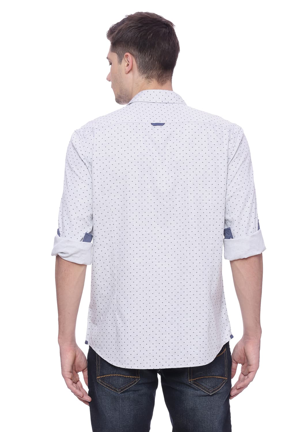 BASICS SLIM FIT PRINTED SHIRT