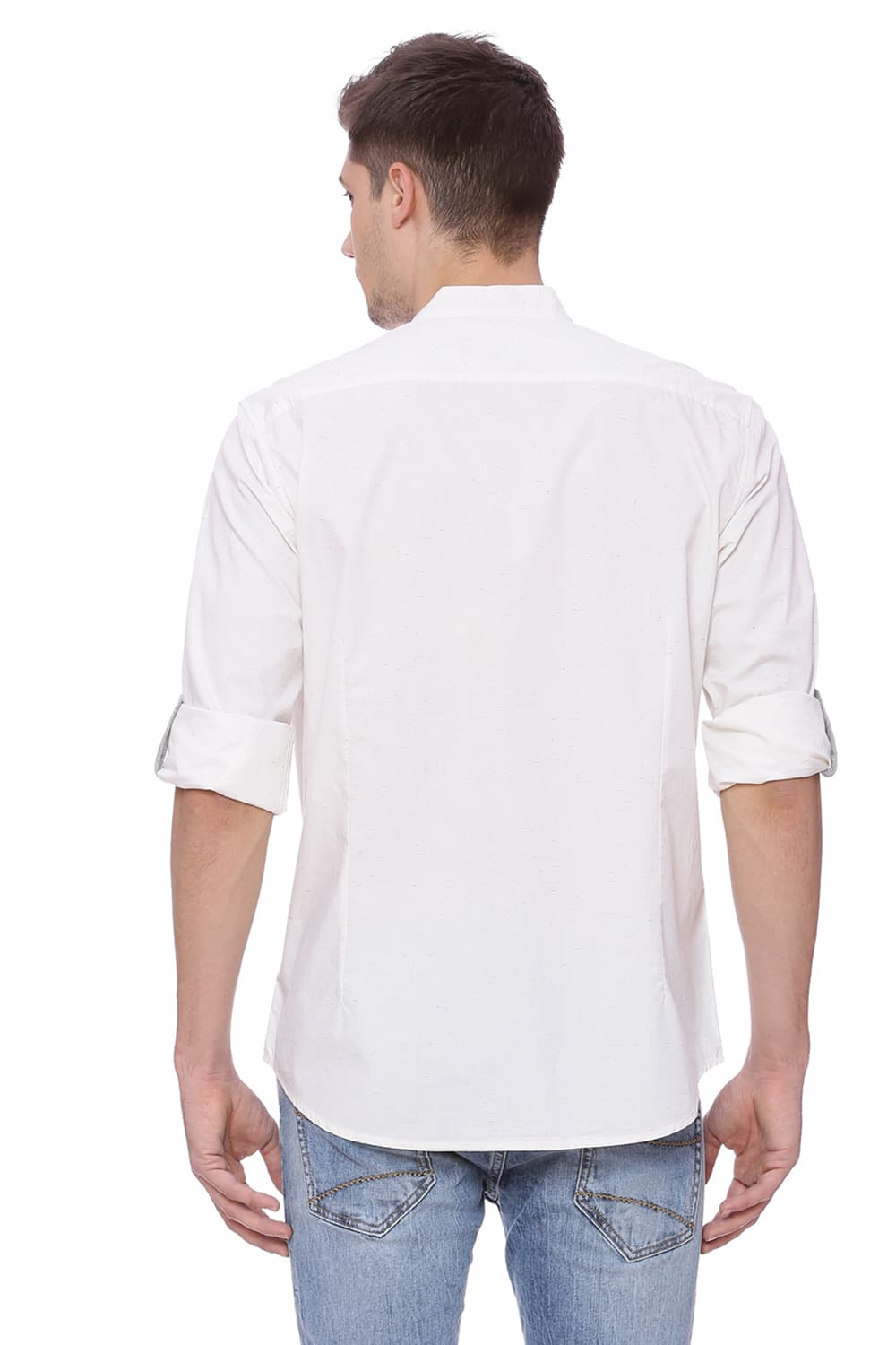 BASICS SLIM FIT NEPS SHIRT