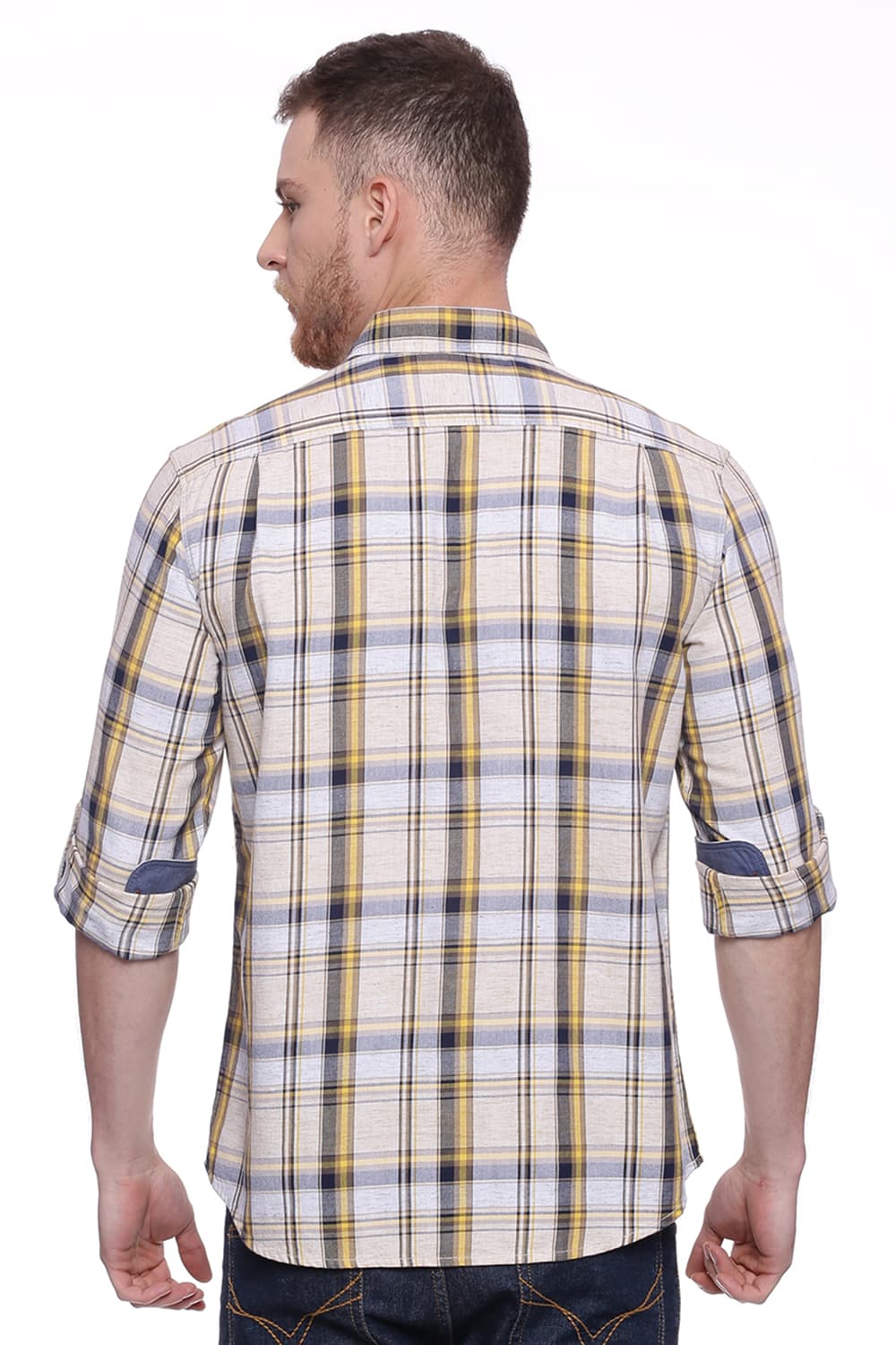 BASICS SLIM FIT CHECKS SHIRT