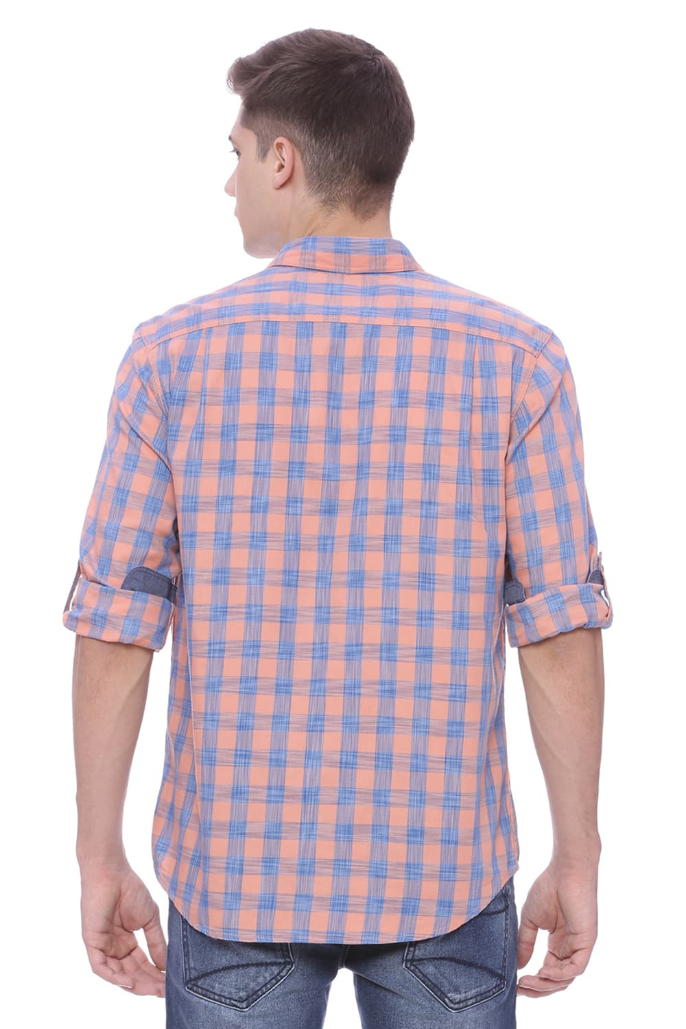 BASICS SLIM FIT CHECKS SHIRT