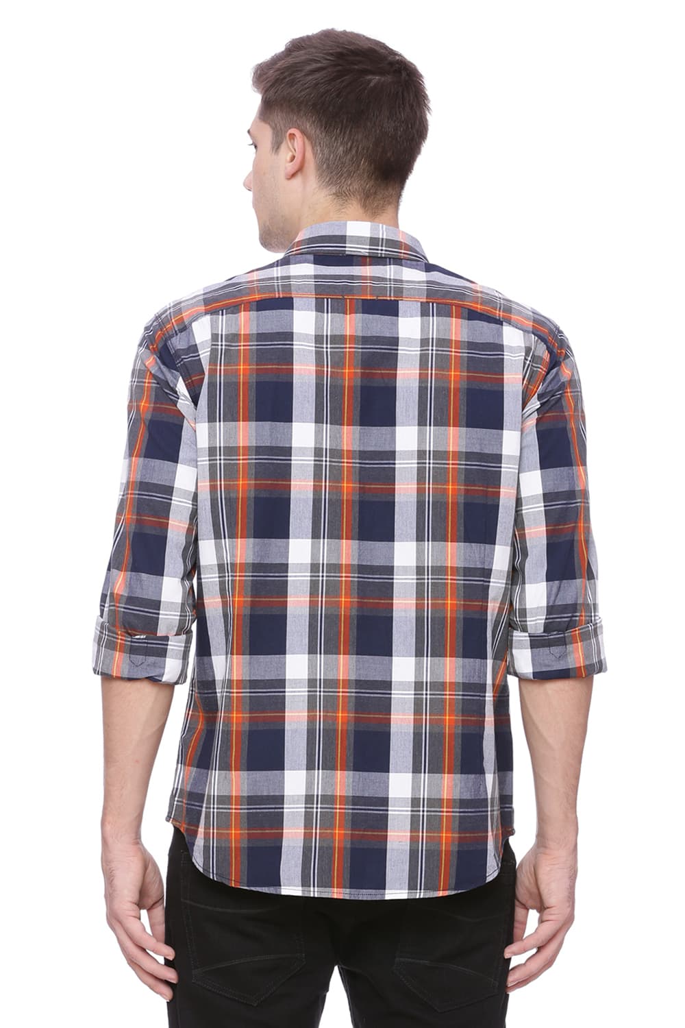 BASICS SLIM FIT CHECKS SHIRT