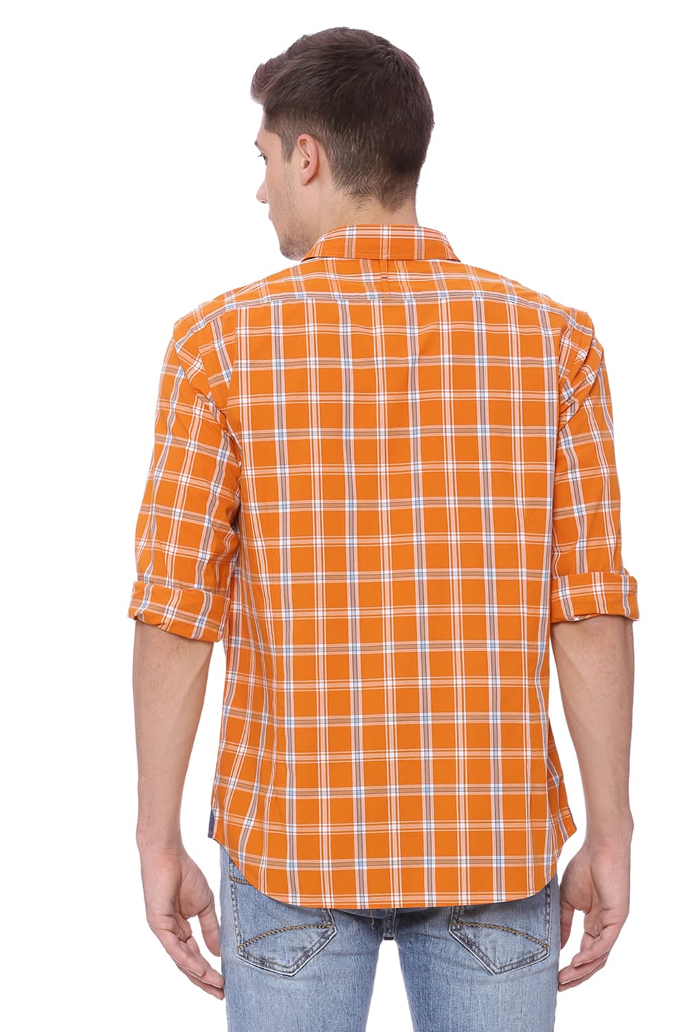 BASICS SLIM FIT CHECKS SHIRT