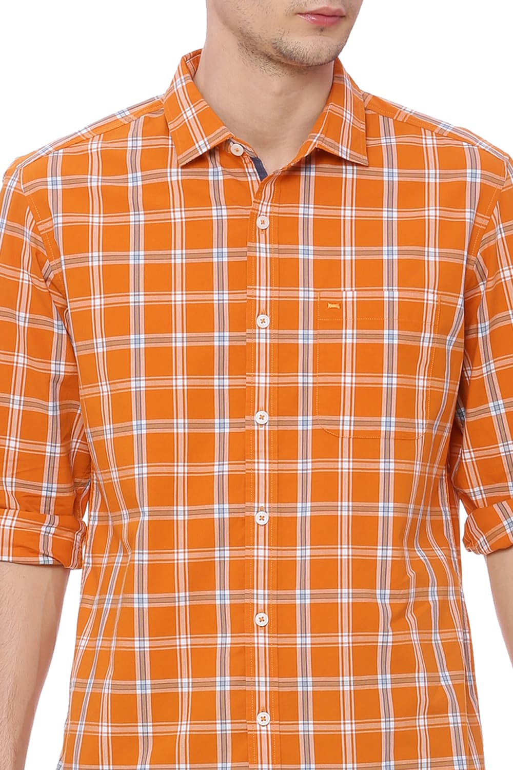 BASICS SLIM FIT CHECKS SHIRT