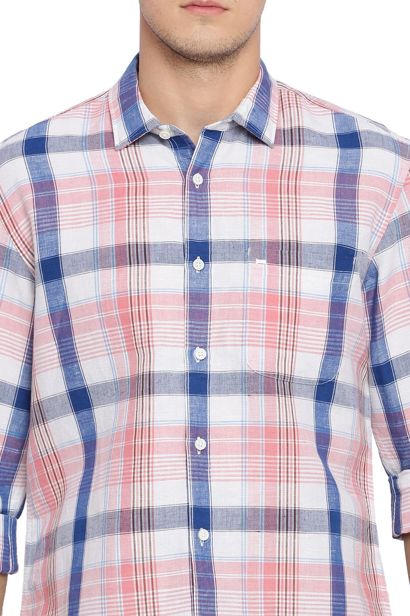 BASICS SLIM FIT CHECKS SHIRT