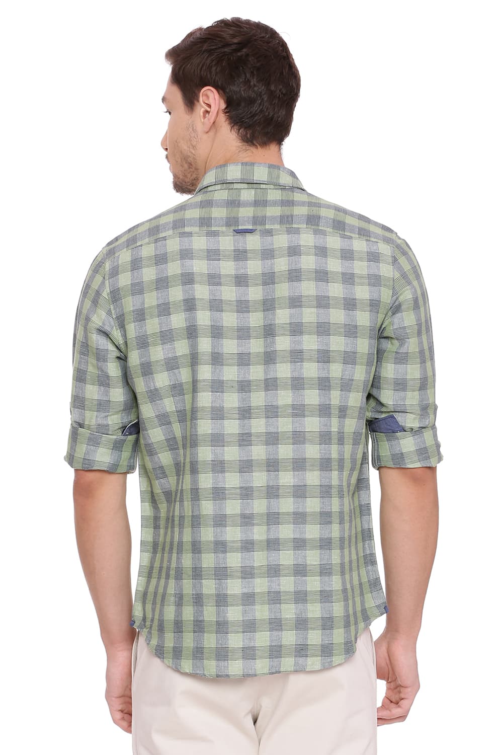 BASICS SLIM FIT CHECKS SHIRT