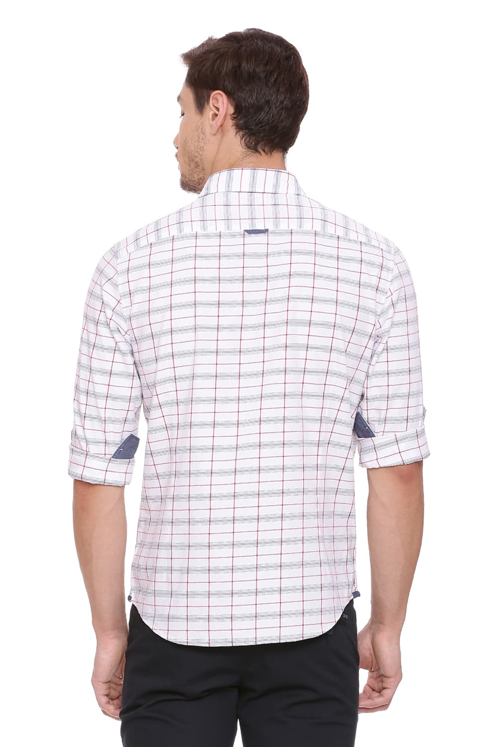 BASICS SLIM FIT CHECKS SHIRT