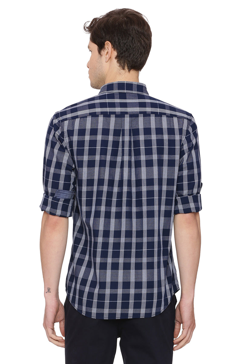 BASICS SLIM FIT CHECKS SHIRT