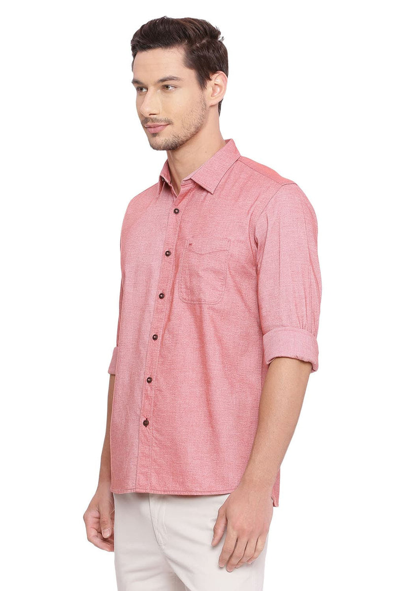 BASICS SLIM FIT BRUSHED OXFORD SHIRT