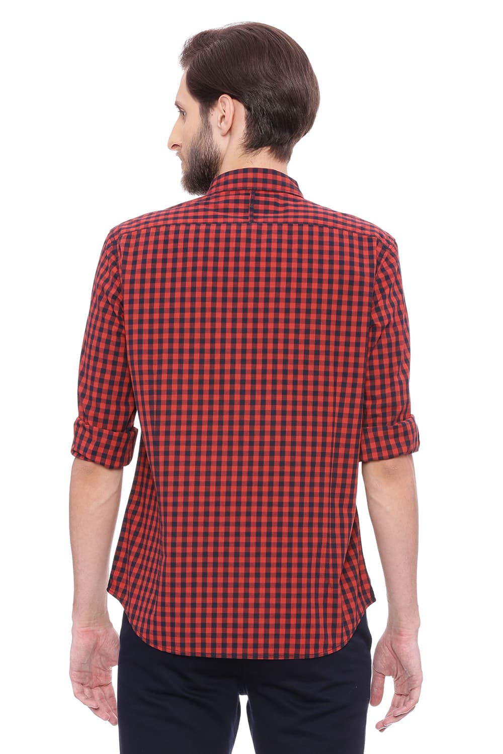 BASICS SLIM FIT CHECKS SHIRT