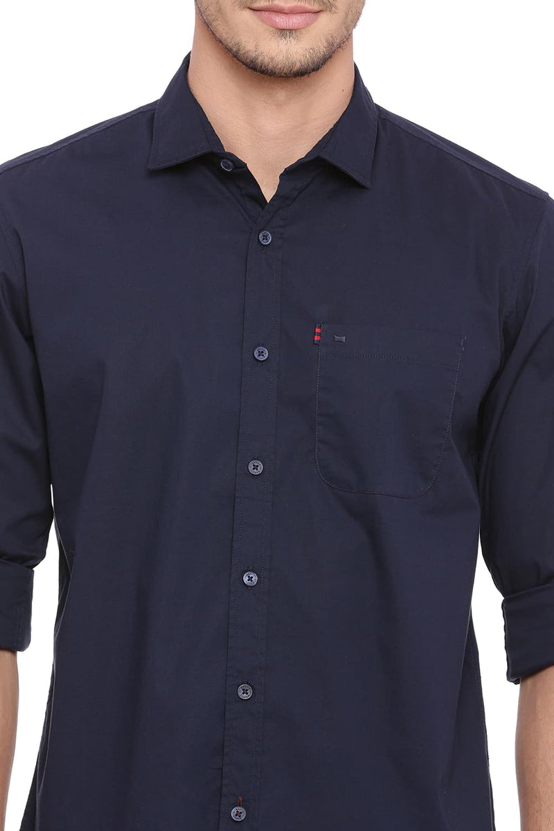 BASICS SLIM FIT STRETCH SHIRT