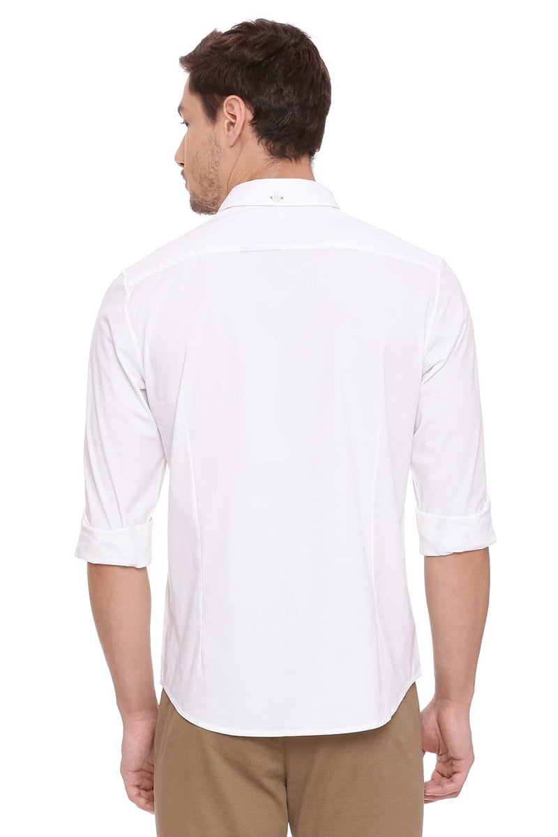 BASICS SLIM FIT STRETCH SHIRT