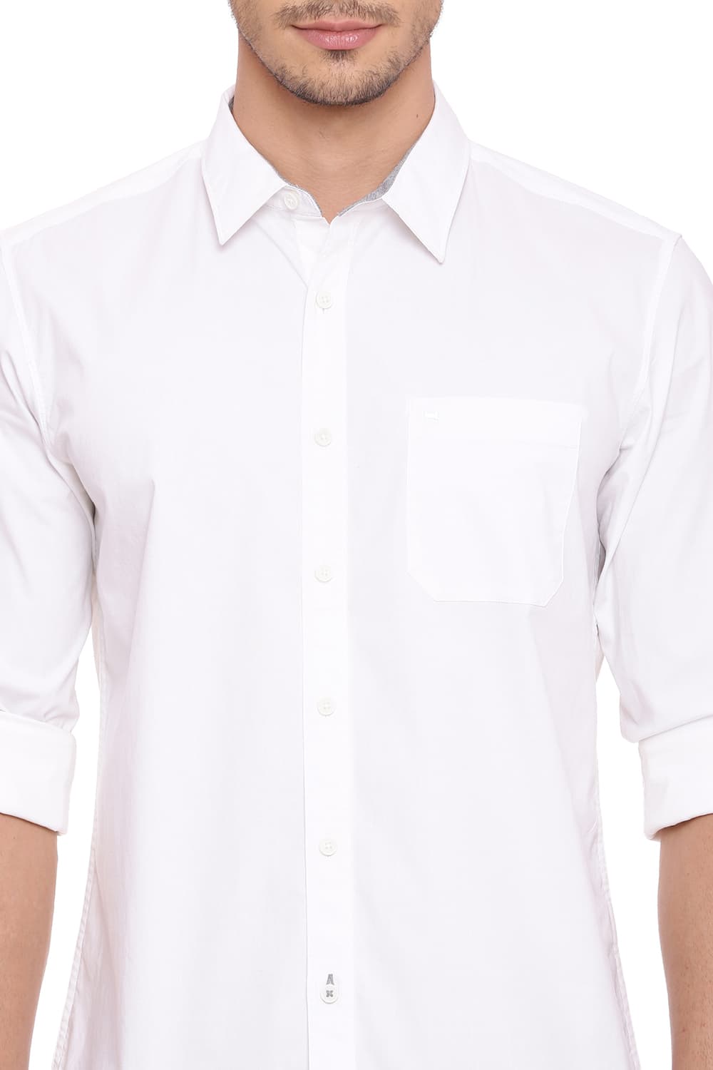 BASICS SLIM FIT STRETCH SHIRT