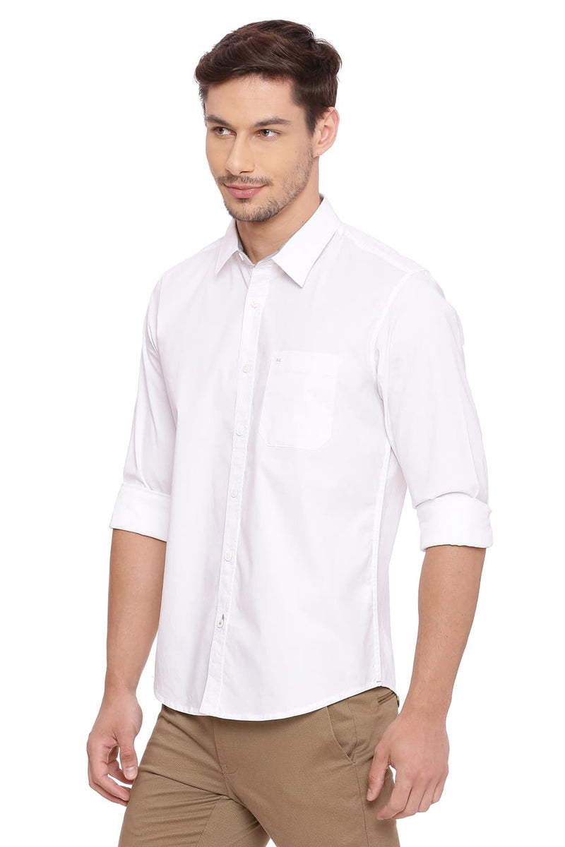 BASICS SLIM FIT STRETCH SHIRT