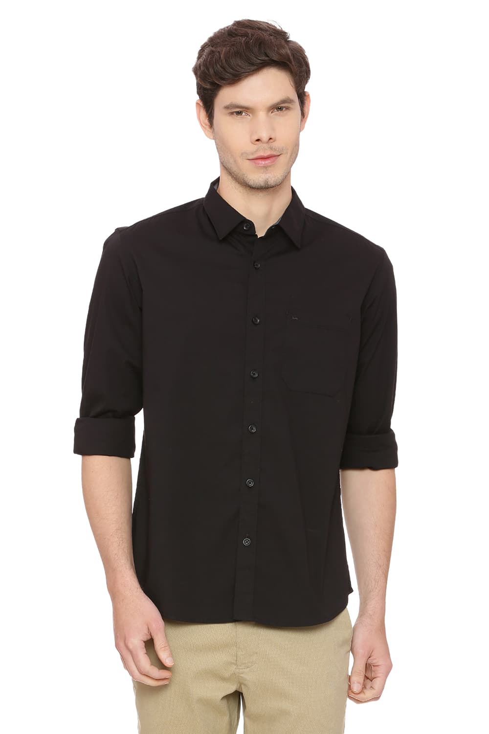 BASICS SLIM FIT STRETCH SHIRT