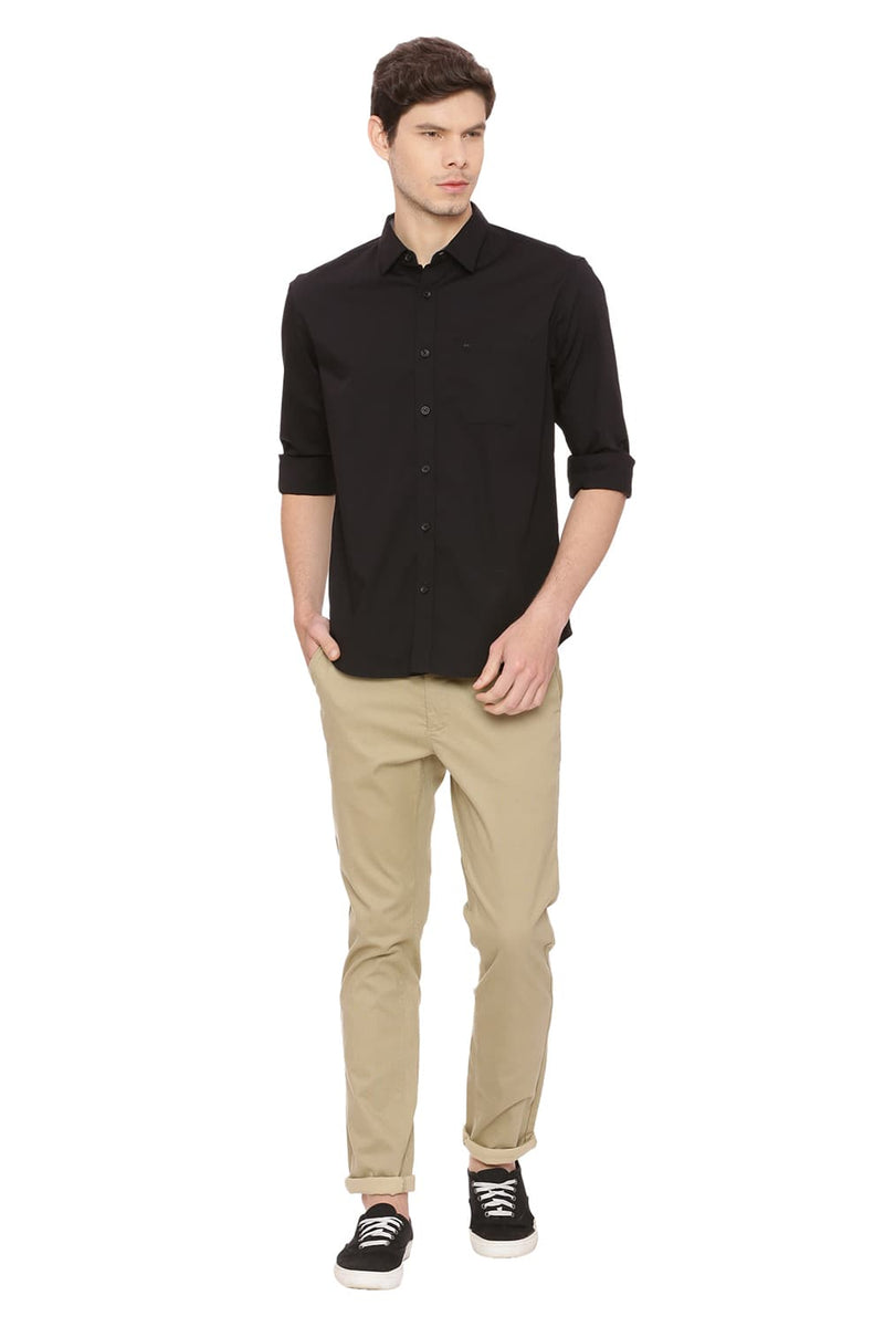 BASICS SLIM FIT STRETCH SHIRT