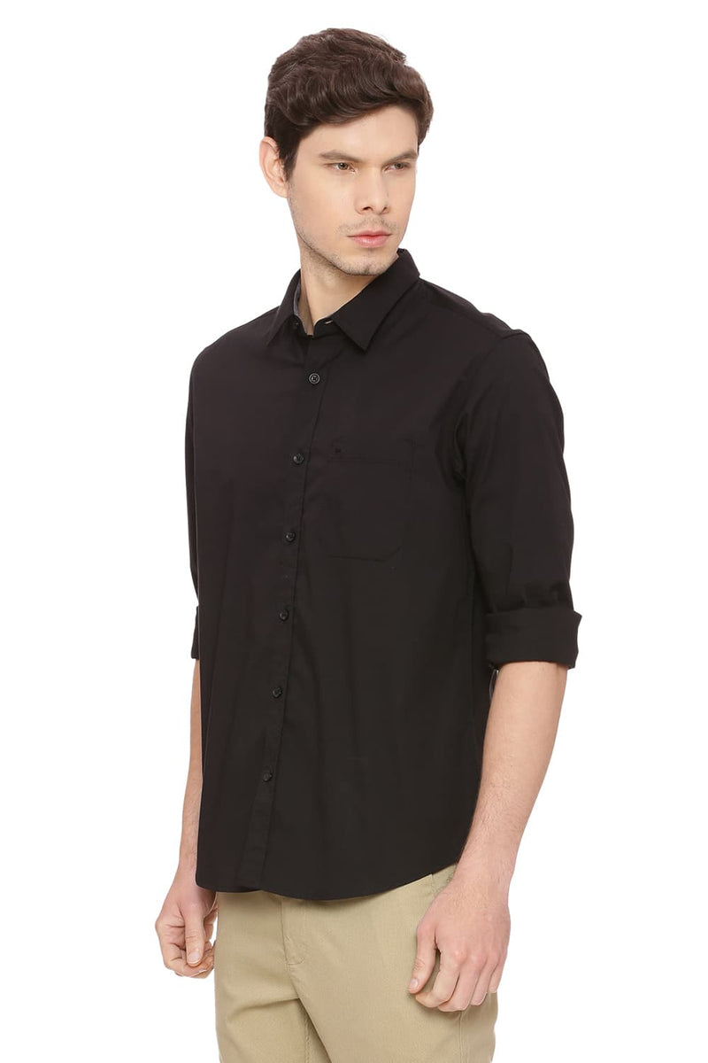 BASICS SLIM FIT STRETCH SHIRT