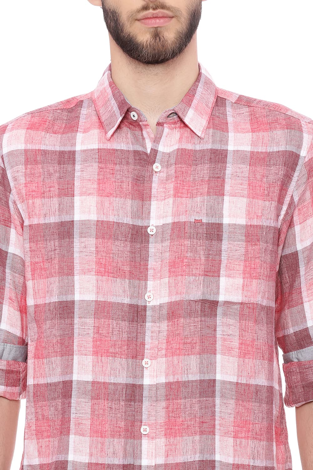 BASICS SLIM FIT CHECKS SHIRT