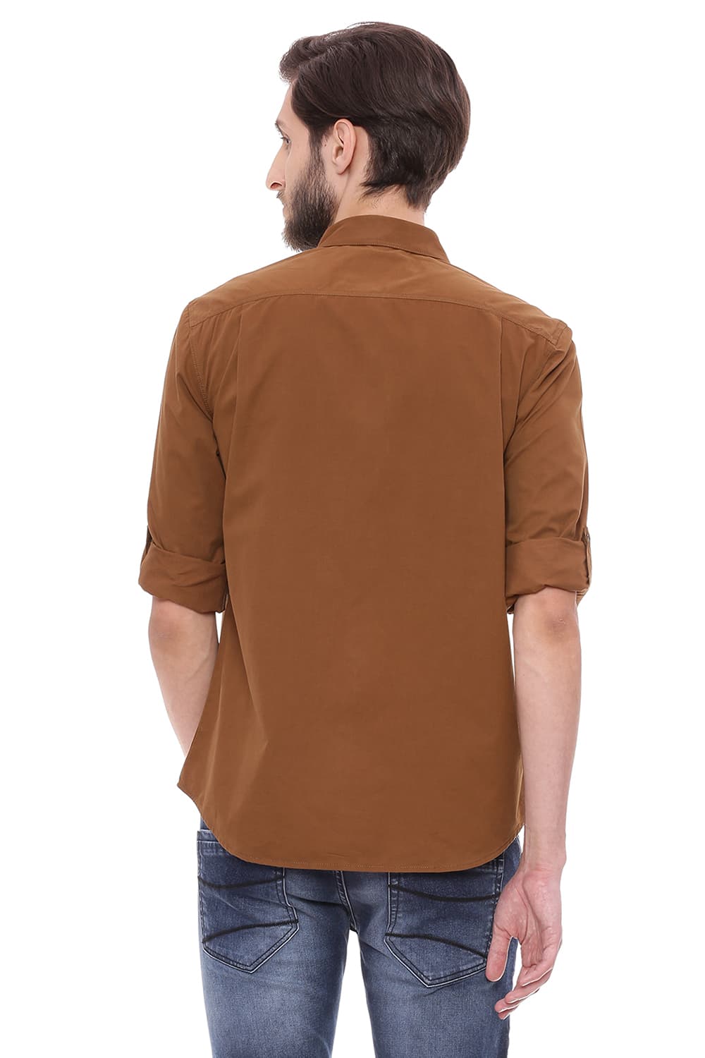 BASICS SLIM FIT TWILL SHIRT