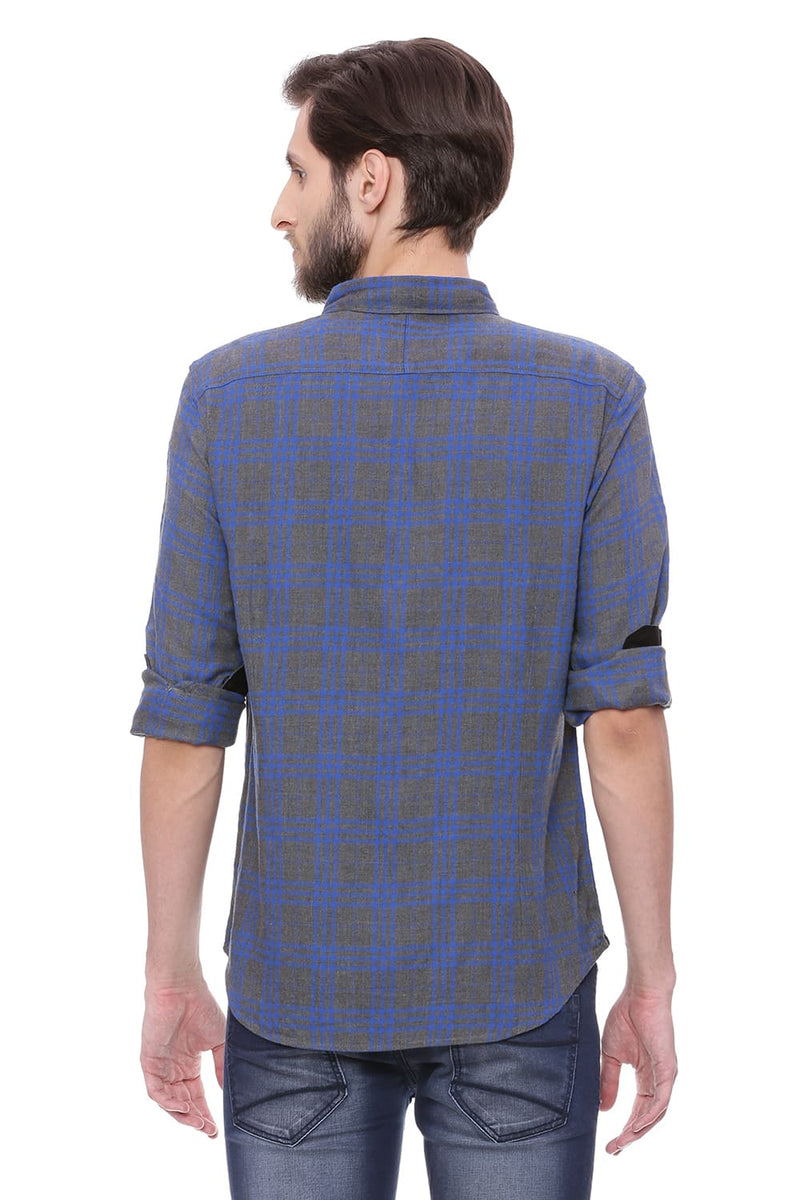 BASICS SLIM FIT CHECKS SHIRT