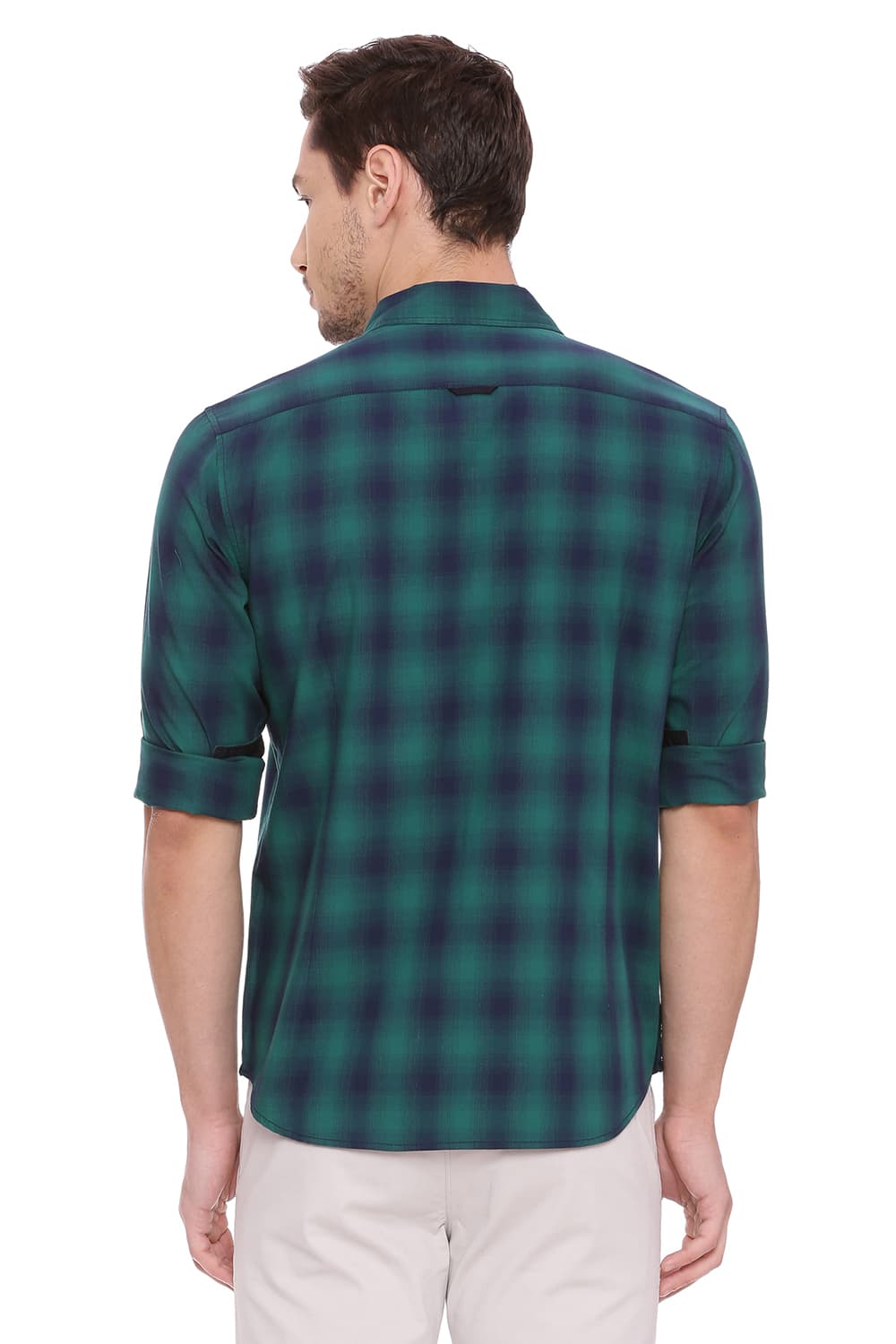 BASICS SLIM FIT CHECKS SHIRT