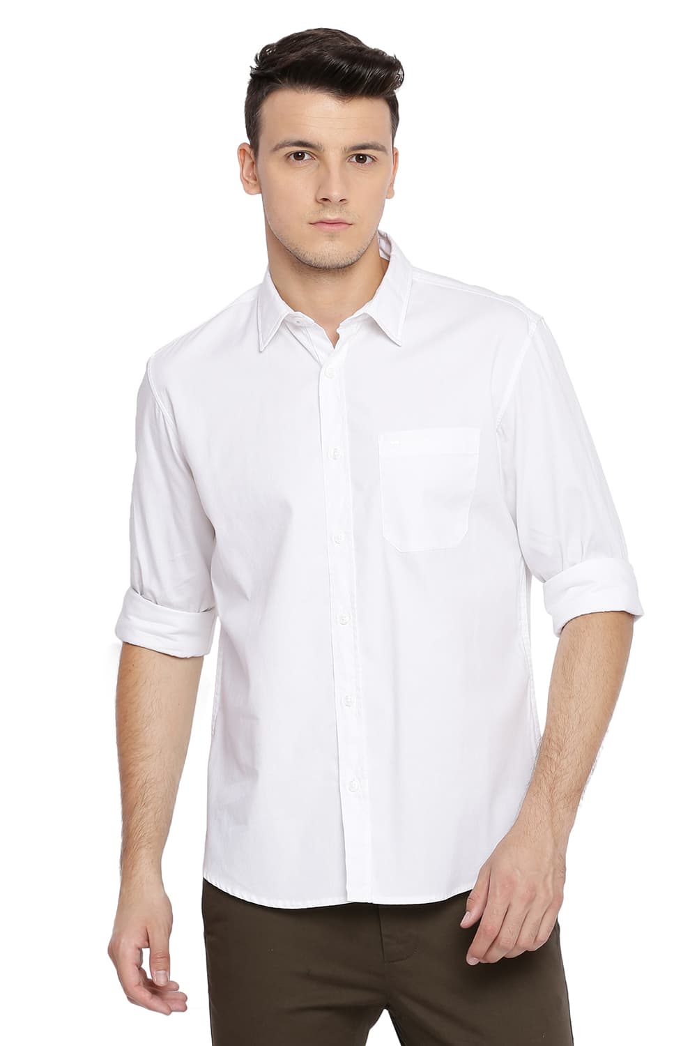 BASICS SLIM FIT OXFORD SHIRT