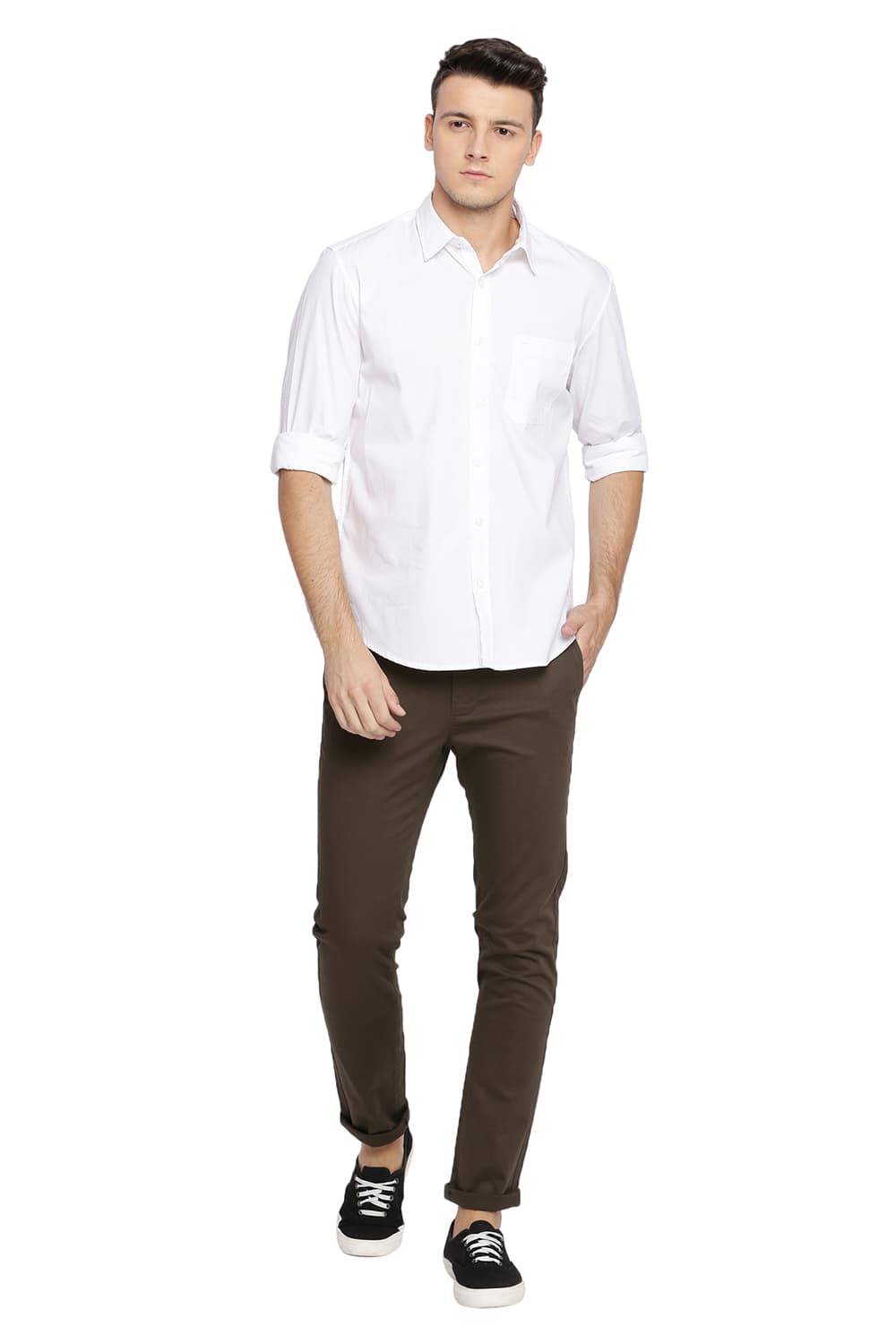 BASICS SLIM FIT OXFORD SHIRT