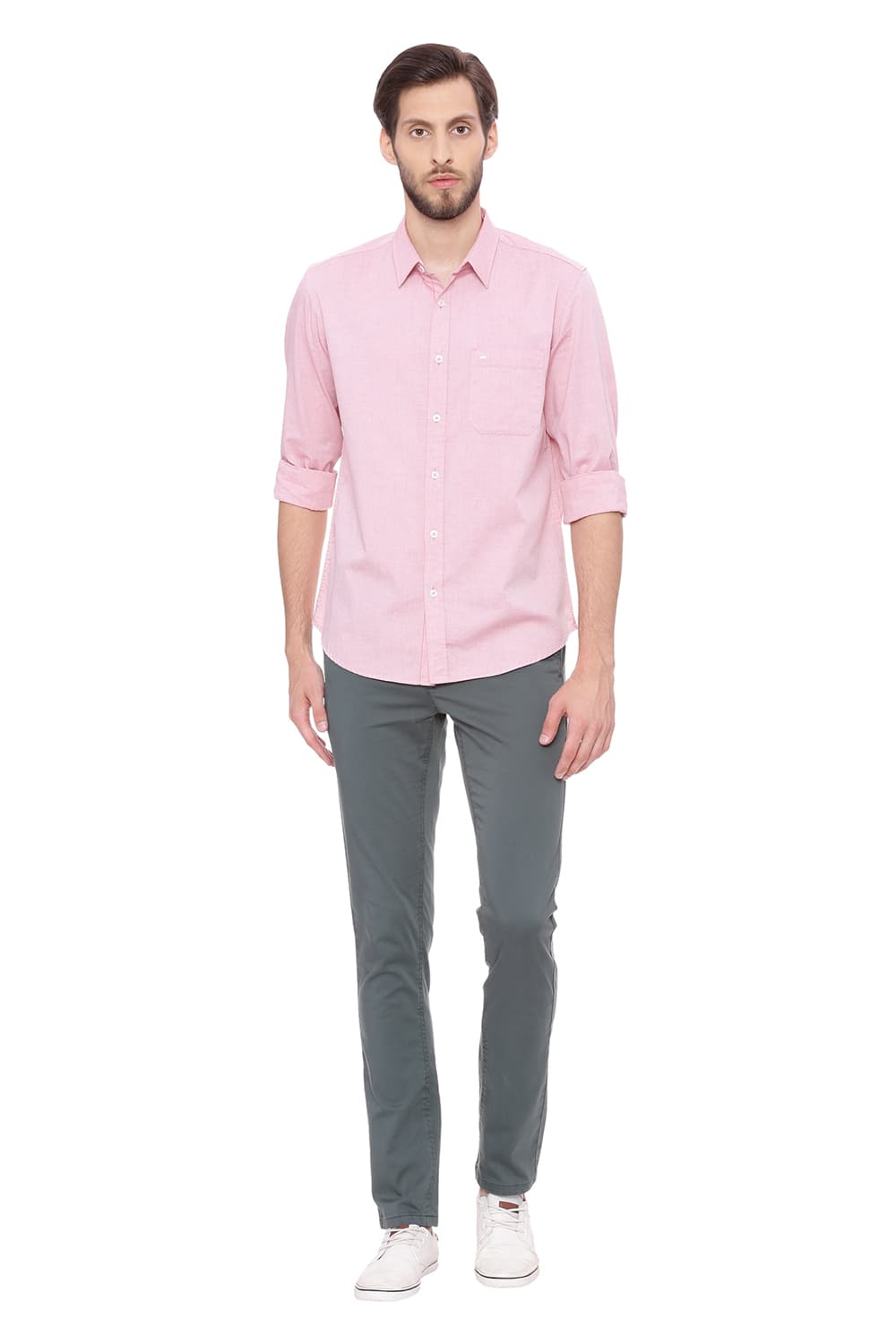 BASICS SLIM FIT OXFORD SHIRT