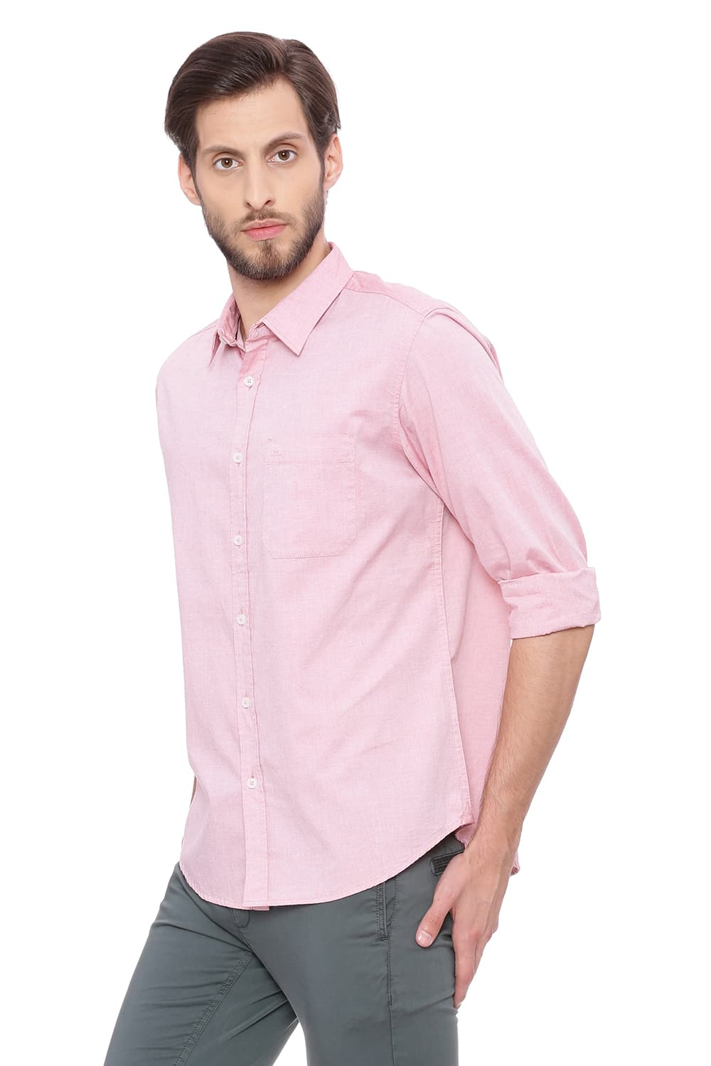 BASICS SLIM FIT OXFORD SHIRT