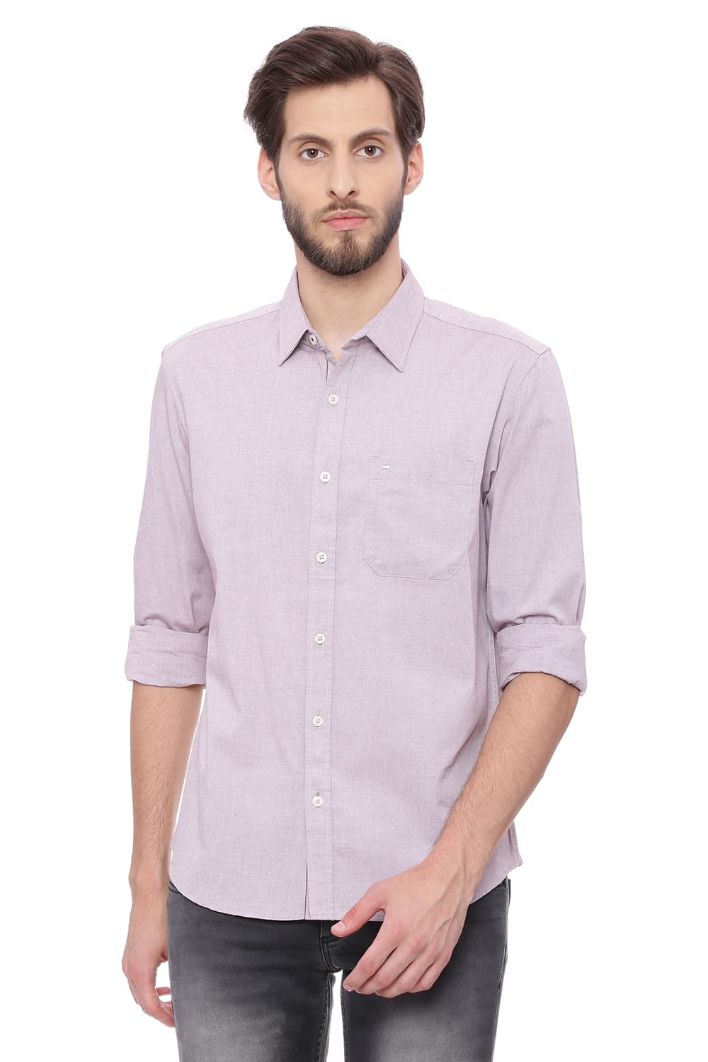 BASICS SLIM FIT OXFORD SHIRT