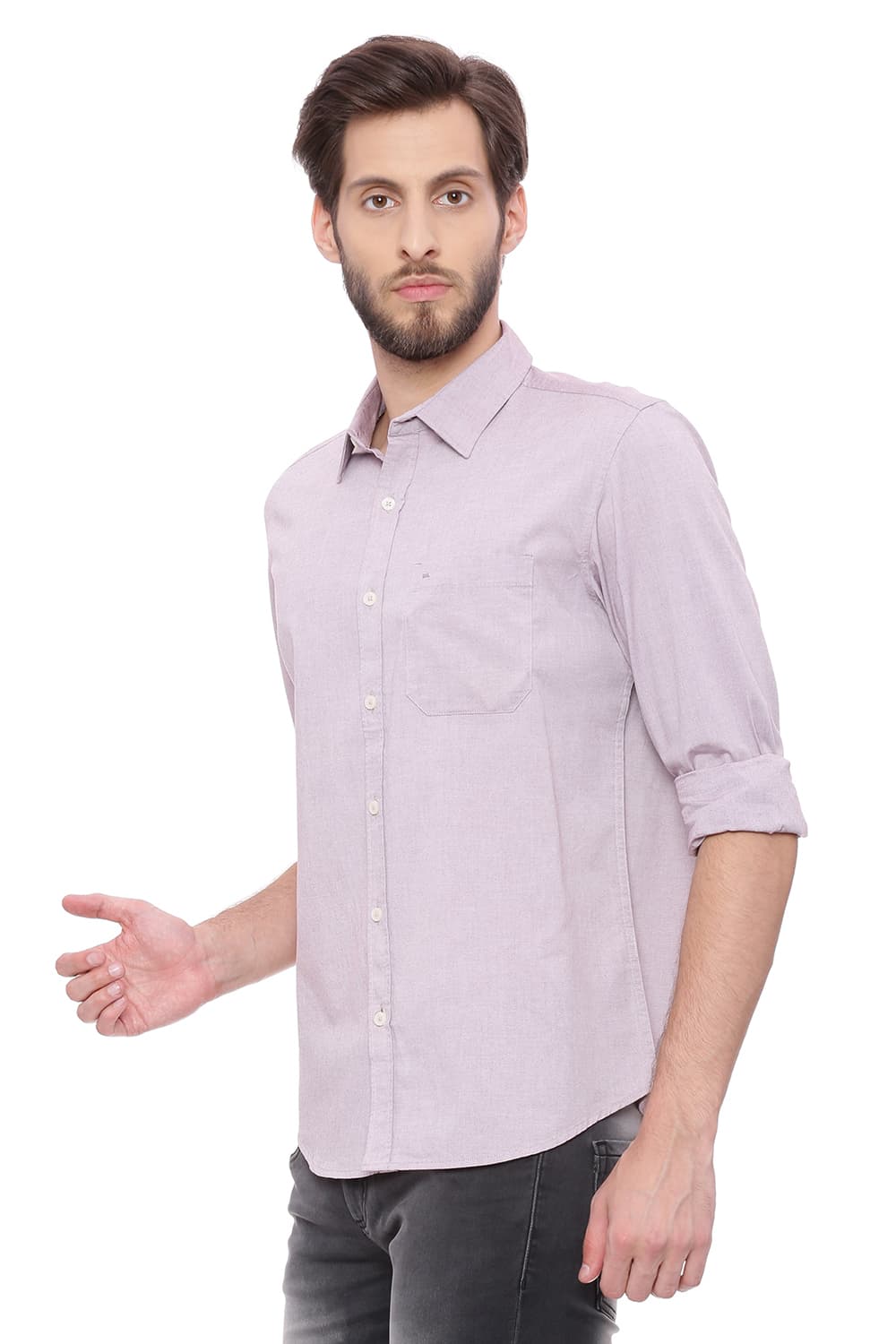 BASICS SLIM FIT OXFORD SHIRT