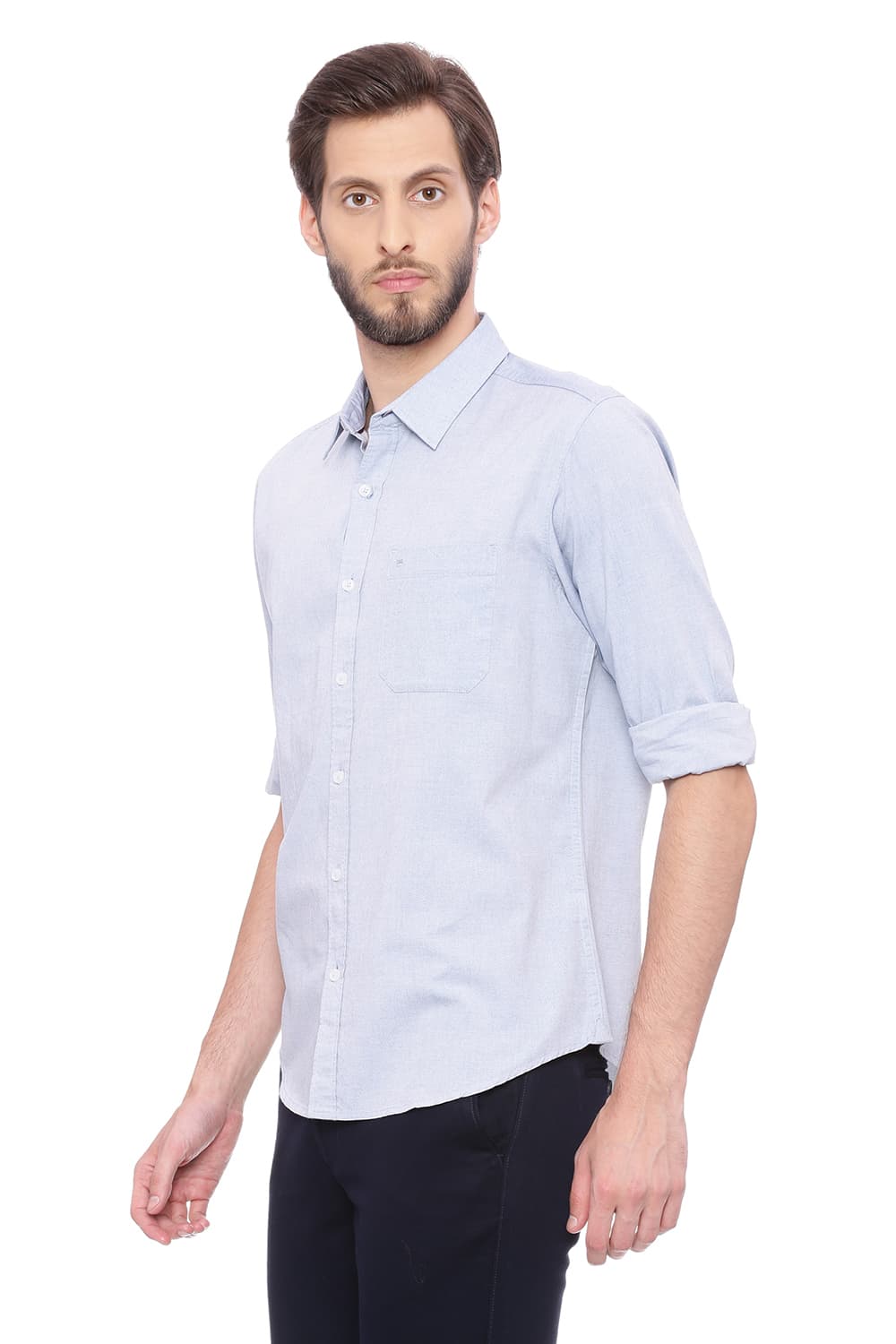 BASICS SLIM FIT OXFORD SHIRT