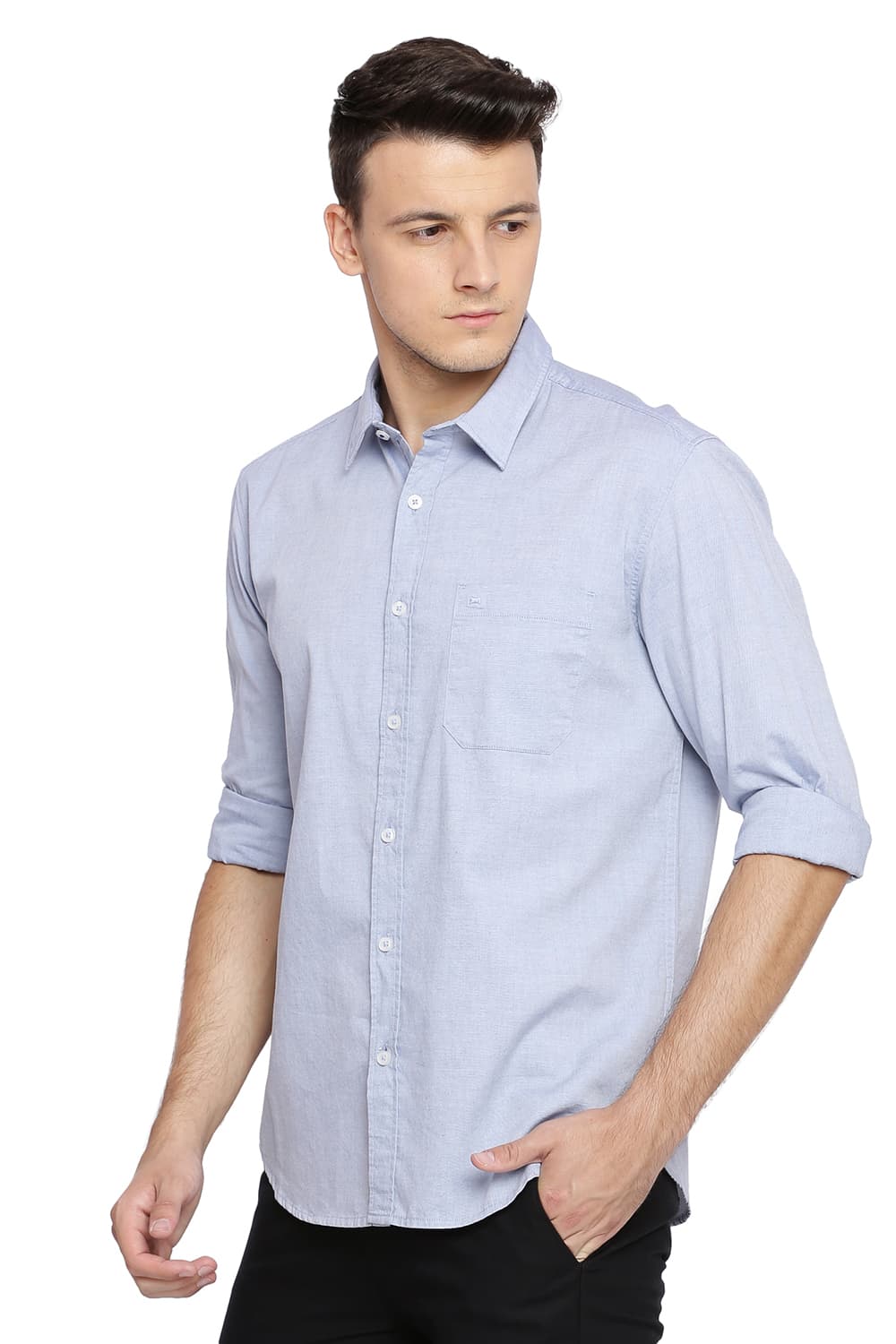 BASICS SLIM FIT OXFORD SHIRT