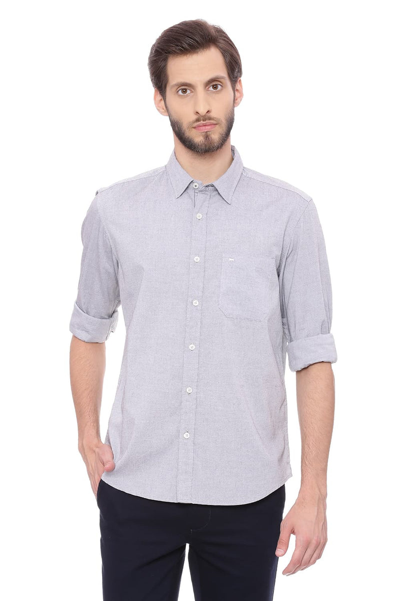 BASICS SLIM FIT OXFORD SHIRT