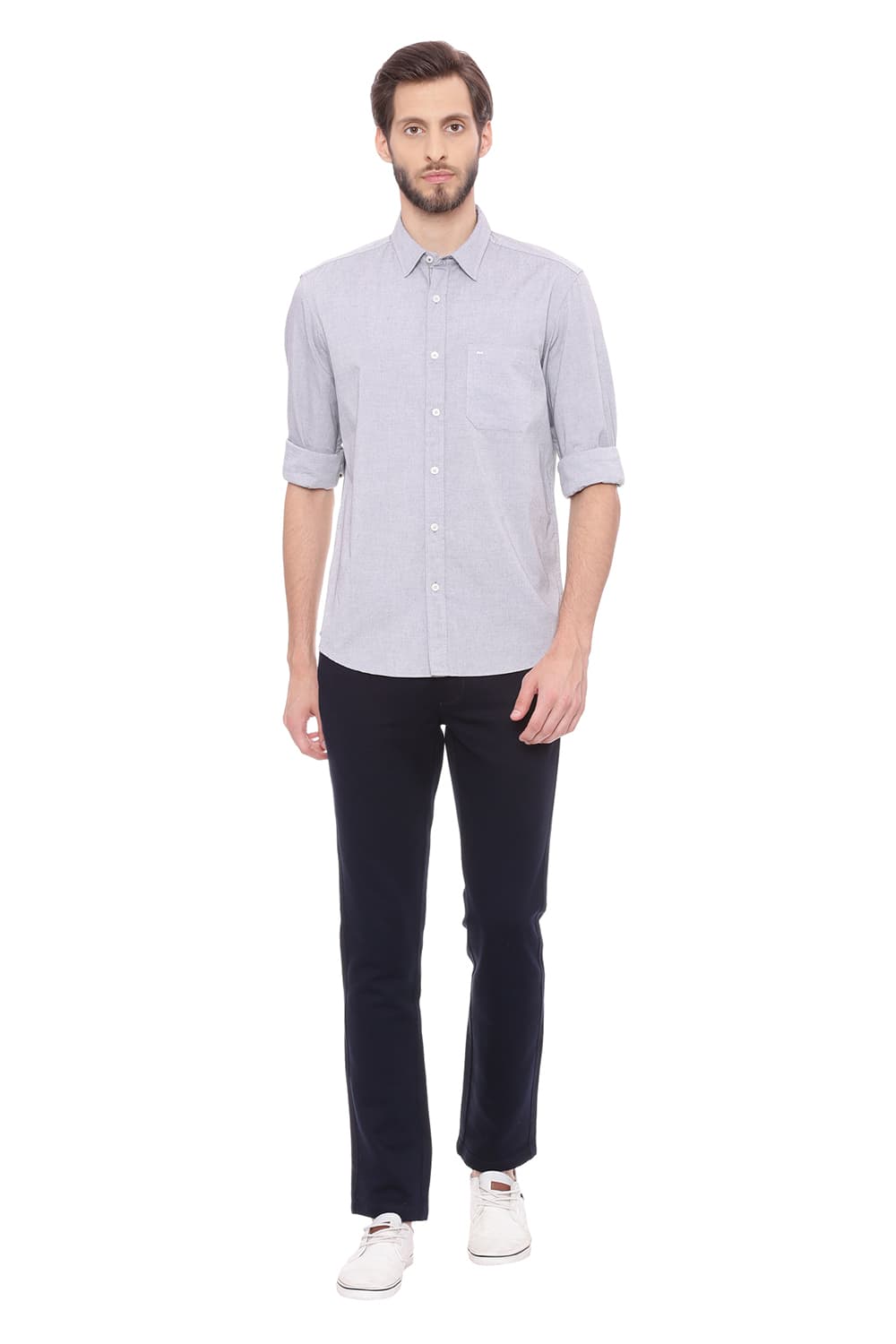 BASICS SLIM FIT OXFORD SHIRT