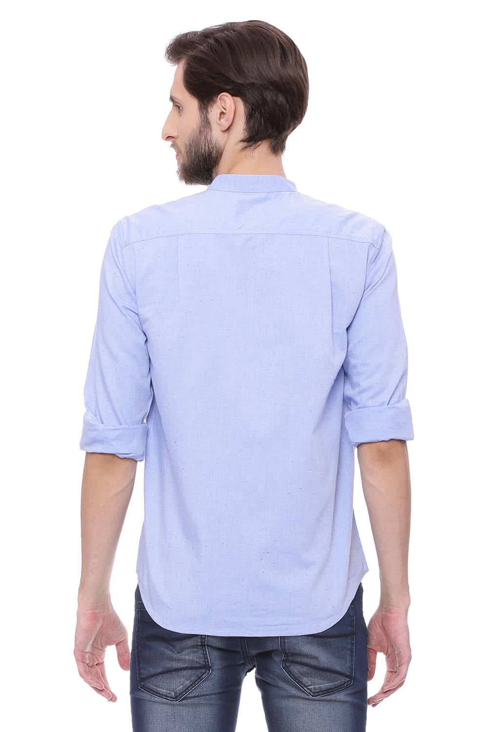 BASICS SLIM FIT NEPS SHIRT