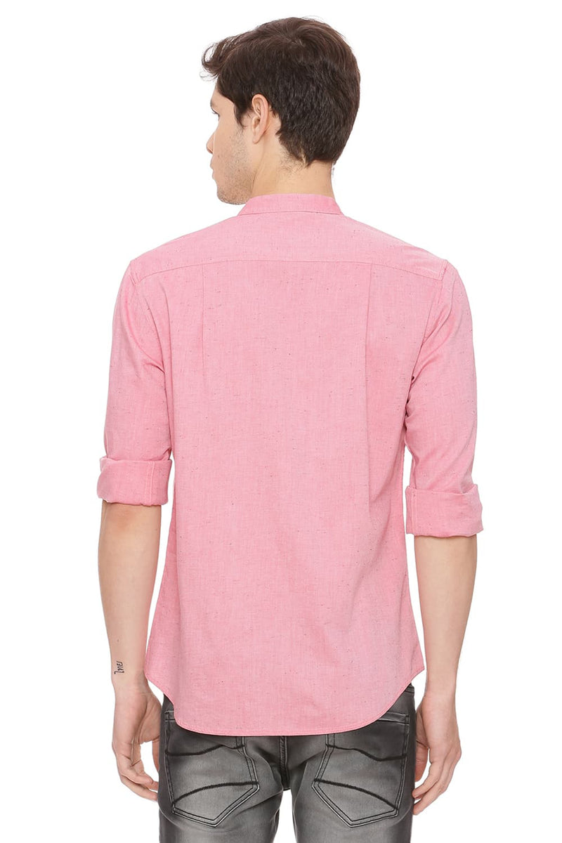 BASICS SLIM FIT NEPS SHIRT