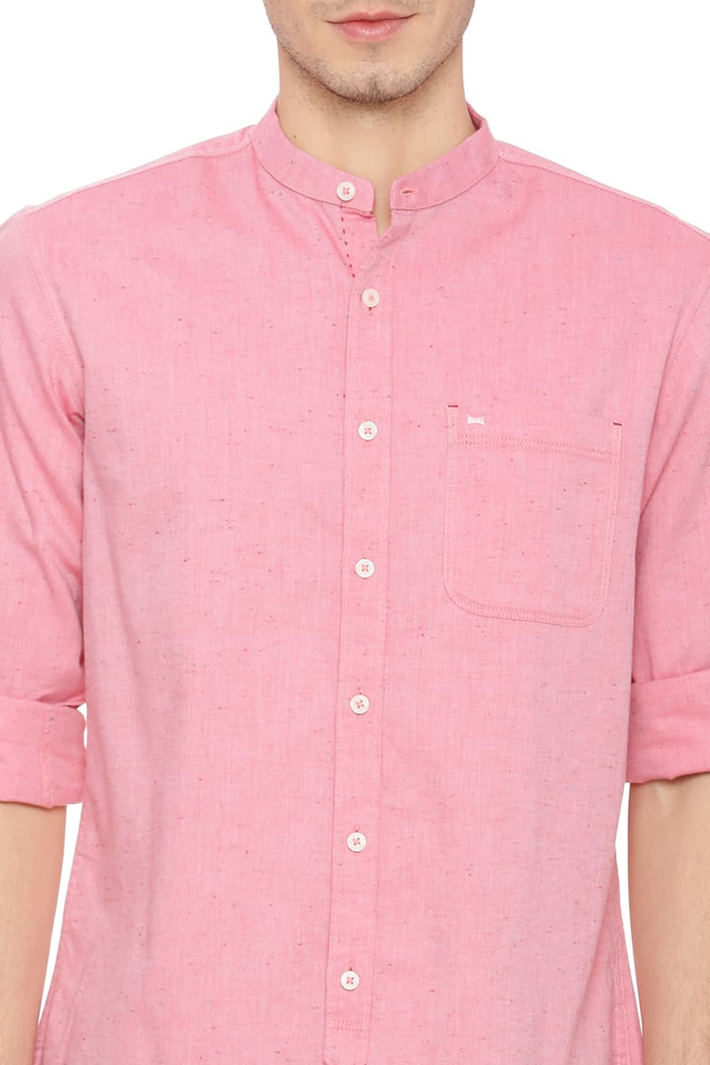 BASICS SLIM FIT NEPS SHIRT