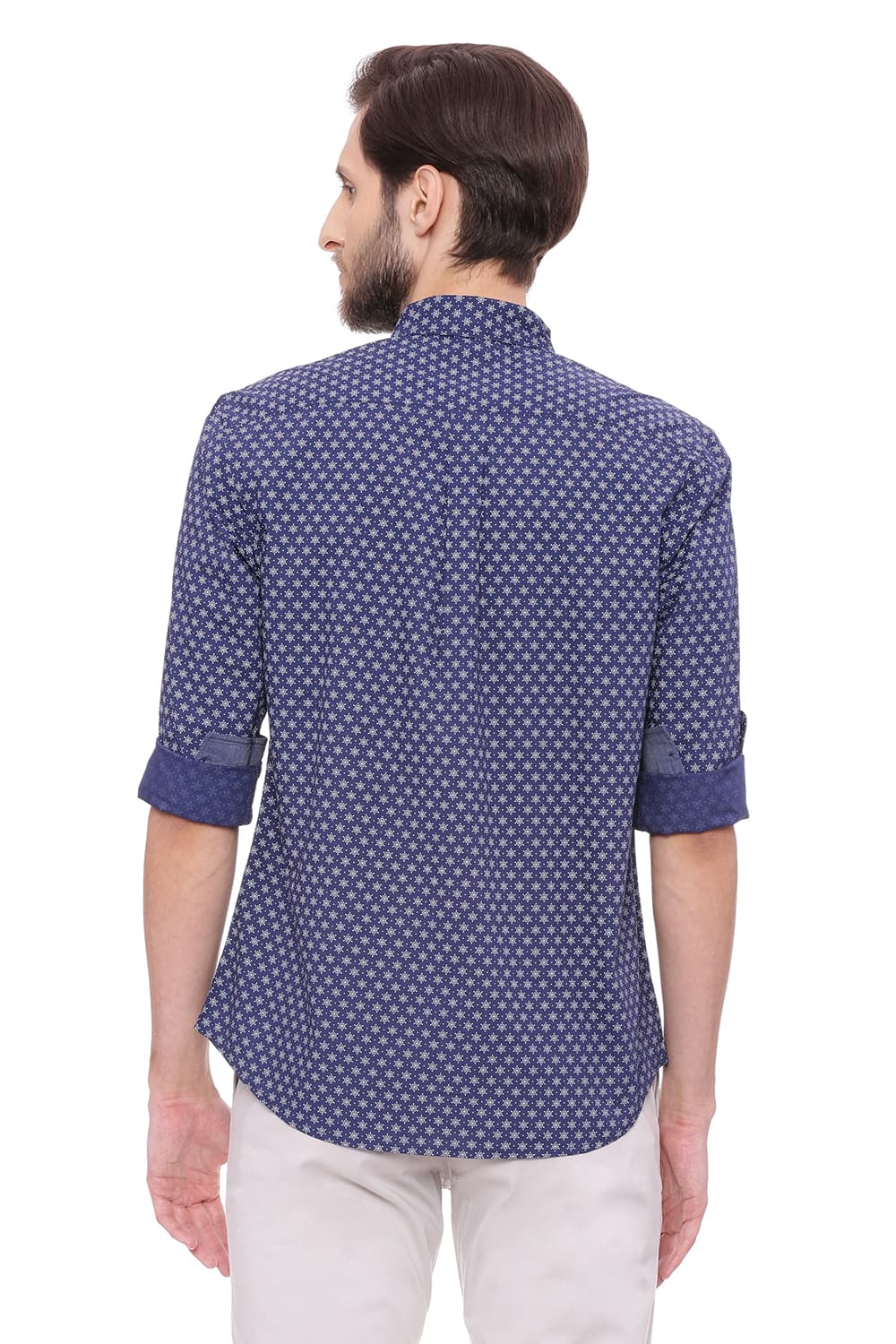 BASICS SLIM FIT PRINTED SHIRT