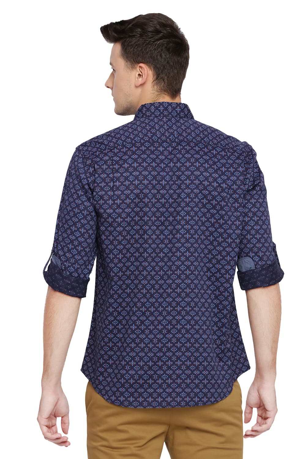 BASICS SLIM FIT PRINTED SHIRT