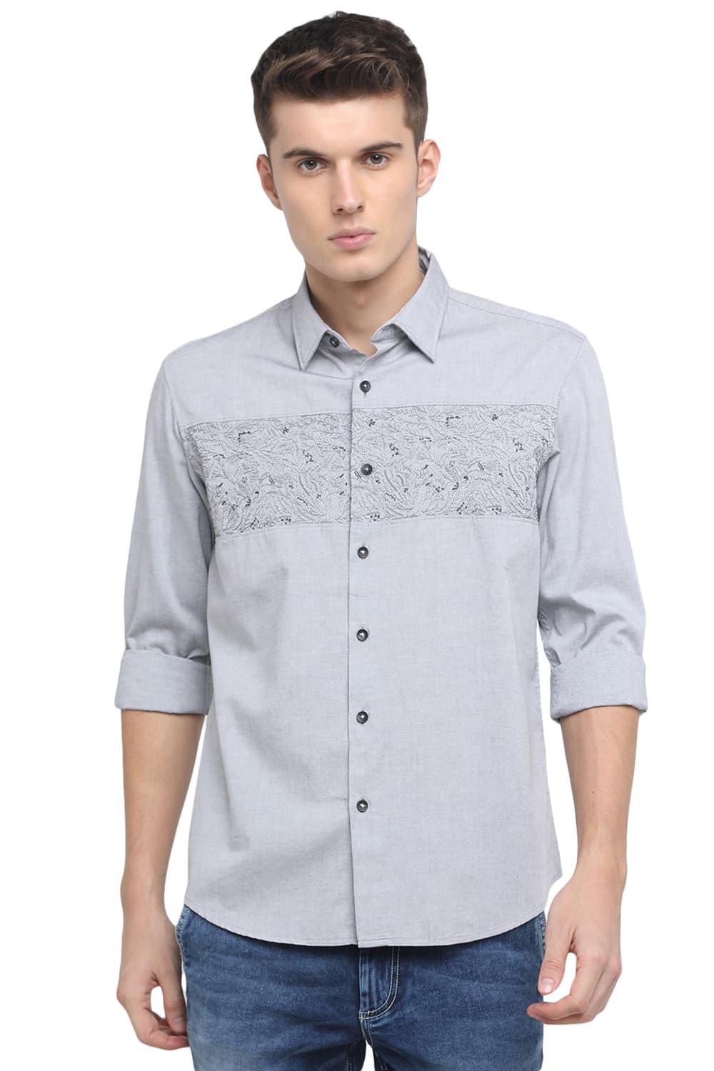 BASICS SLIM FIT OXFORD SHIRT