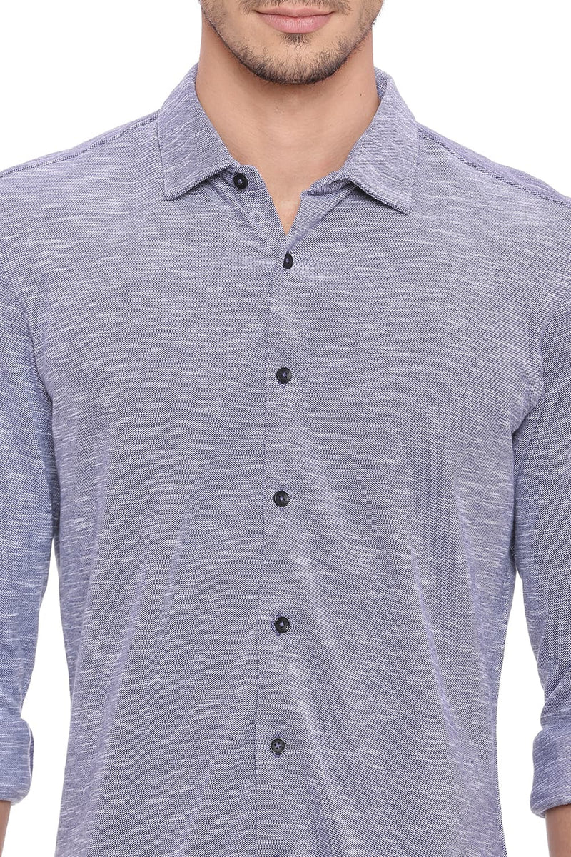 BASICS SLIM FIT KNIT SHIRT