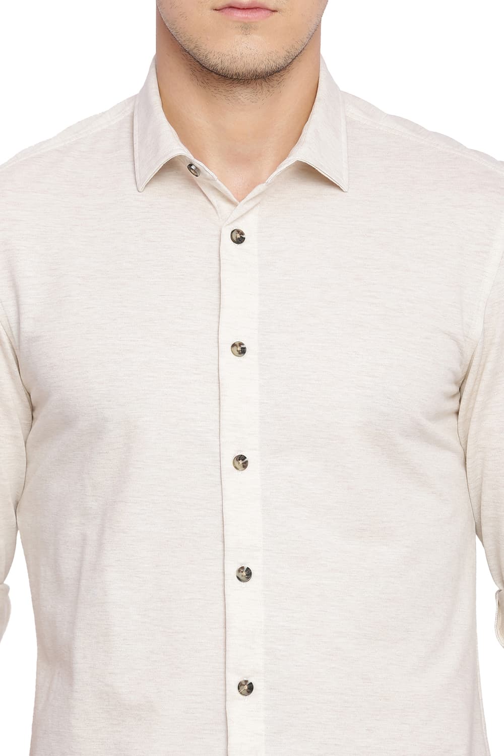 BASICS SLIM FIT KNIT SHIRT