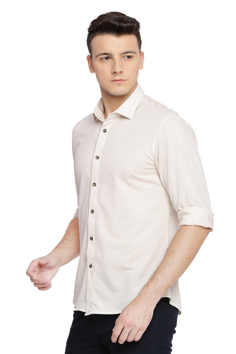 BASICS SLIM FIT KNIT SHIRT