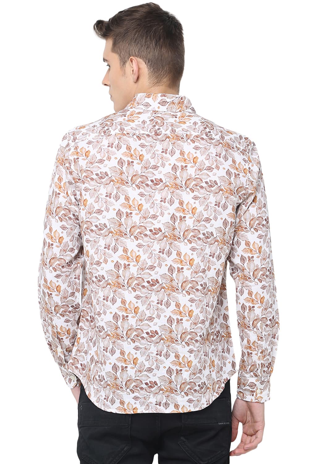 BASICS SLIM FIT DIGITAL PRINTED SHIRT