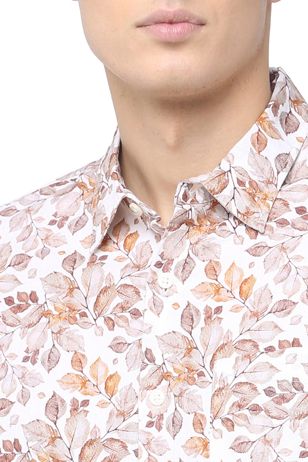 BASICS SLIM FIT DIGITAL PRINTED SHIRT