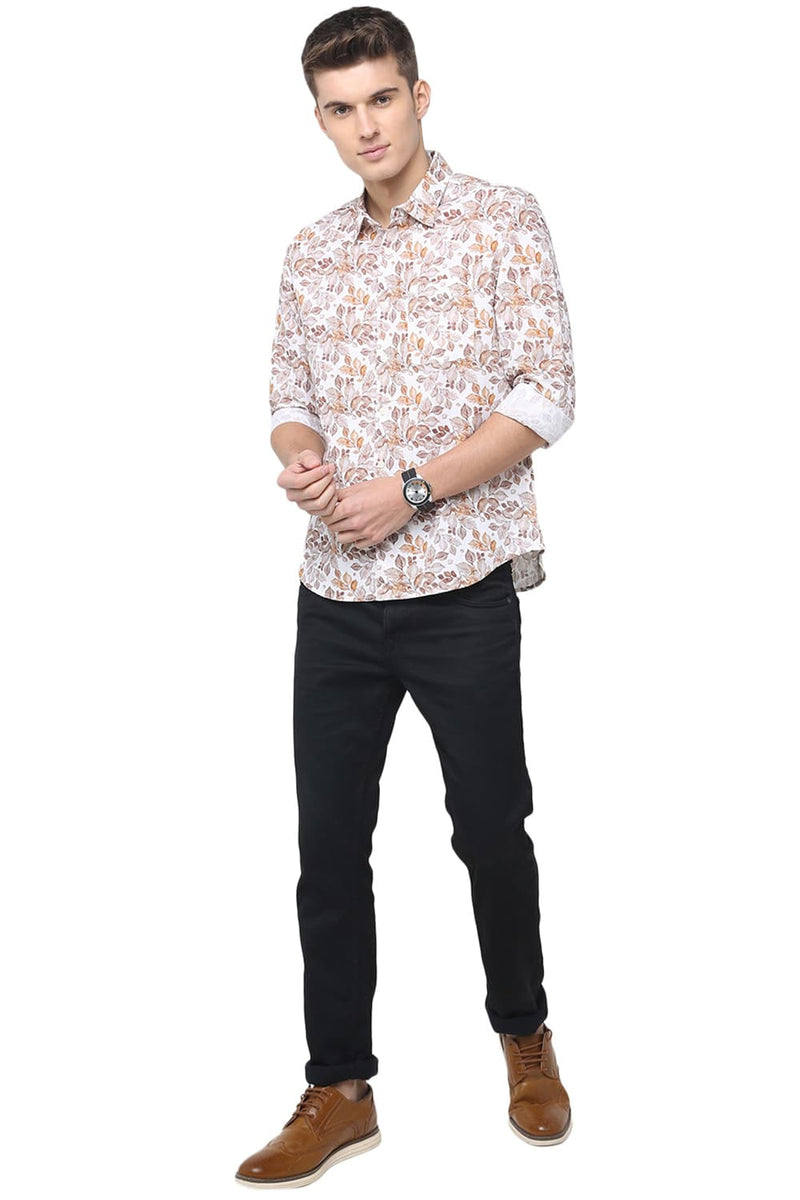 BASICS SLIM FIT DIGITAL PRINTED SHIRT