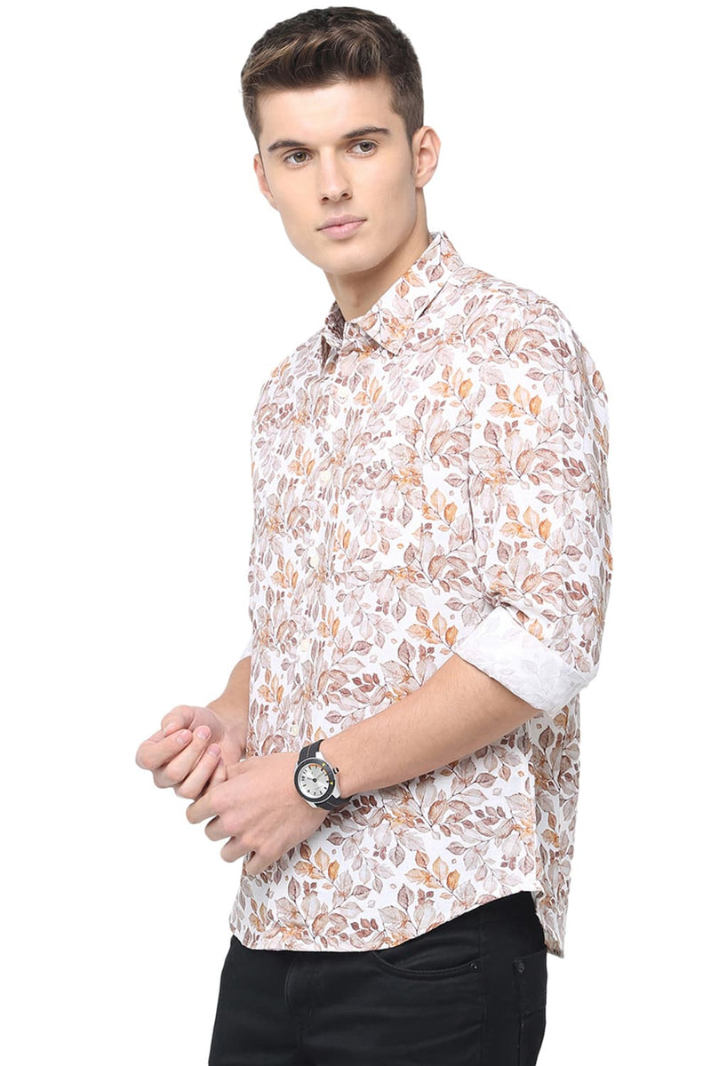 BASICS SLIM FIT DIGITAL PRINTED SHIRT