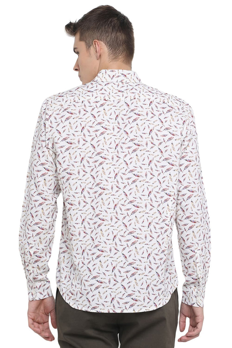 BASICS SLIM FIT DIGITAL PRINTED SHIRT